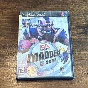 ⭐️ PS2 Madden NFL 2003 EA Sports Video Game Sony Playstation Football‎ Vintage